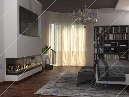 Встраиваемый торцевой очаг 1400 SappFire Встраиваемый торцевой очаг 1400 SappFire