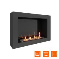 Биокамин SteelHeat WALL ONE 800 черный, стемалит Биокамин SteelHeat WALL ONE 800 черный, стемалит