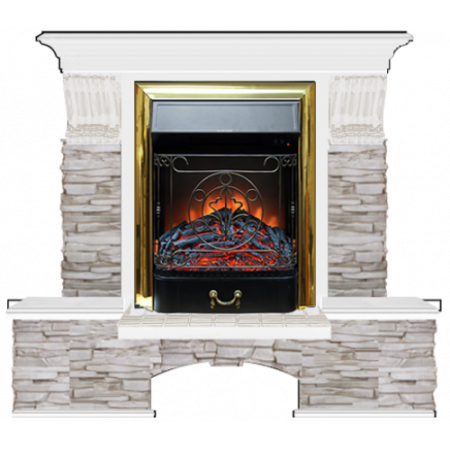 Бостон К Мисхор (белый)+Majestic Brass