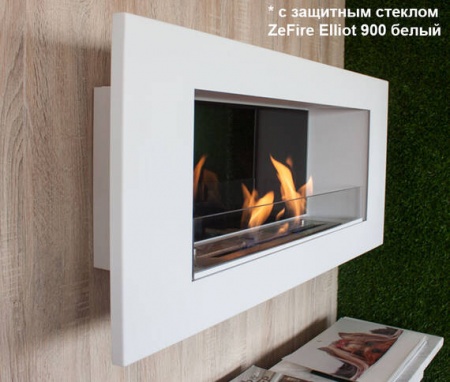 Биокамин ZeFire Elliot 900 белый со стемалитом по цене 36 800 руб.