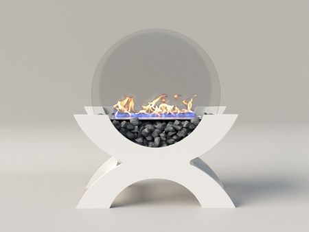 Биокамин "Русский огонь" Император белый по цене 21 800 руб.