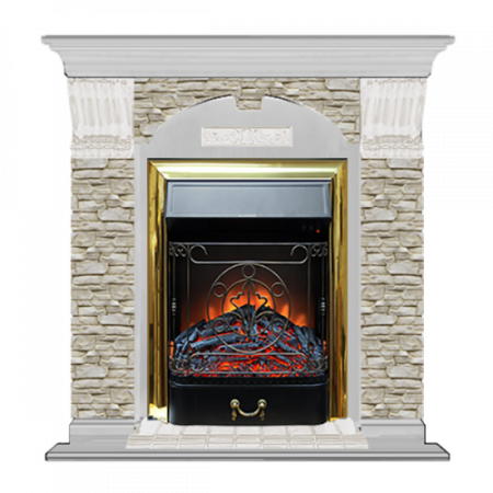 Арочный Грот однотонный (беленый дуб)+Majestic Brass Арочный Грот однотонный (беленый дуб)+Majestic Brass