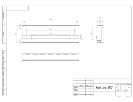 Биокамин SteelHeat WALL GRAND 1800 черный Биокамин SteelHeat WALL GRAND 1800 черный по цене 71 190 руб.
