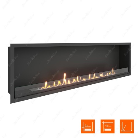 Биокамин SteelHeat LEADER 1600 стекло Биокамин SteelHeat LEADER 1600 стекло по цене 58 590 руб.