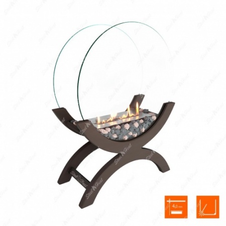 Биокамин напольный SteelHeat WOOD 500 коричневый Биокамин напольный SteelHeat WOOD 500 коричневый по цене 42 900 руб.