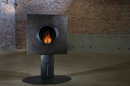 Биокамин RuFire SteamPunk floor cube по цене 142 000 руб.