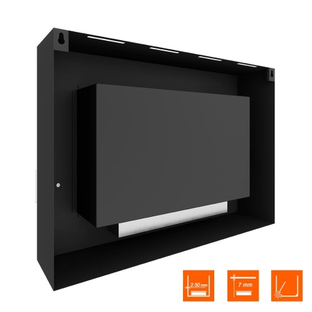 Биокамин SteelHeat WALL GRAND 900 черный, стекло, стемалит Биокамин SteelHeat WALL GRAND 900 черный, стекло, стемалит по цене 47 250 руб.