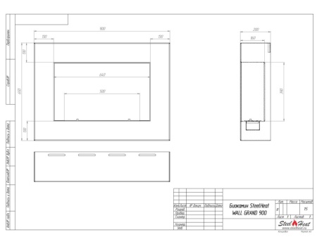 Биокамин SteelHeat WALL GRAND 900 черный Биокамин SteelHeat WALL GRAND 900 черный по цене 35 070 руб.