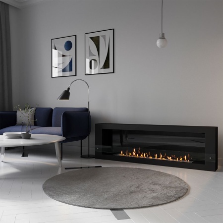 Биокамин SteelHeat WALL GRAND 1800 черный Биокамин SteelHeat WALL GRAND 1800 черный по цене 71 190 руб.