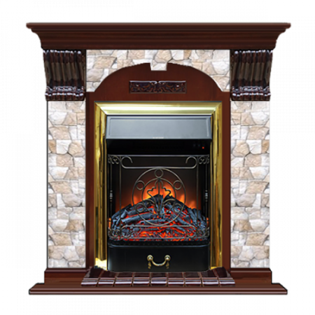 Арочный Арбат (красное дерево)+Majestic Brass Арочный Арбат (красное дерево)+Majestic Brass