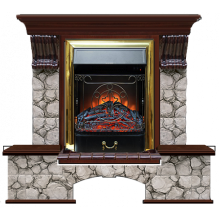 Бостон К Карелия (красное дерево)+Majestic Brass Бостон К Карелия (красное дерево)+Majestic Brass