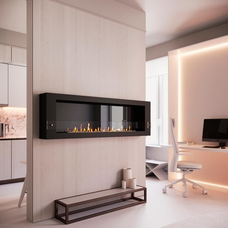 Биокамин SteelHeat WALL GRAND 1800 черный Биокамин SteelHeat WALL GRAND 1800 черный по цене 71 190 руб.